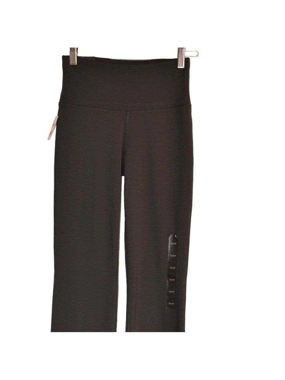𝅺BANANA Republic track pants high rise waist tall yoga XS dark green bootcut